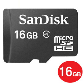＼ポイント5倍／サンディスク microSDHCカード 16GB Class4 SDSDQM-016G-B35 SanDisk マイクロSD microSD カード 海外リテール品 メール便送料無料