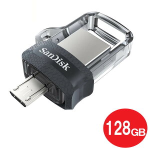 _yVJ[h|Cg4{I9/30^ TfBXN USB3.0tbV 128GB Type-A/microUSBRlN^ 150MB/s Android (OTG) Ή SDDD3-128G-G46 fAUSB SanDisk COe[ y[֑z