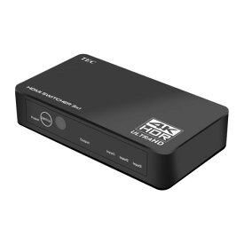 テック 4K対応 HDMIセレクター 3入力-1出力切替器 THDSW31-4K60 Nintendo Switch・PS4・BDレコーダー・ノートPC対応 【送料無料】