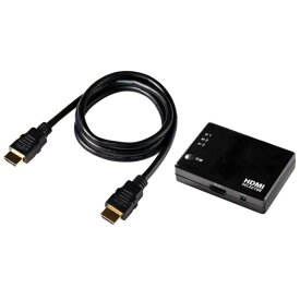＼ポイント5倍／ELPA 4K対応 HDMIセレクター 3入力1出力 HDMIケーブル付 ASL-HD302C HDMI切替器 PS4 NintendoSwitch DVD・BDレコーダー対応 エルパ 送料無料