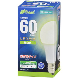 LED�d�� 60�`���� 815lm �����F E26 �S�����z��260° ���`���Ή� OHM 06-4344 LDA7N-GAG27 �y���������z