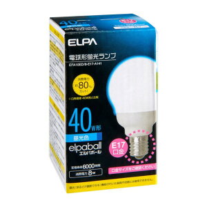 ELPA d`u 40W` E17 F EFA10ED/8-E17-A141 ȃGl  uv Gp yz