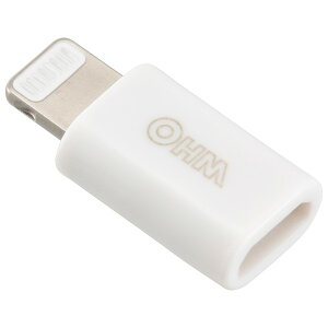 CgjOϊA_v^[ microUSB to CgjOP[u MFIF OHM 01-7115 SIP-P7115-W ACtH iPhone14 14Plus 14 Pro MAX iPhone13Ή y[֑z