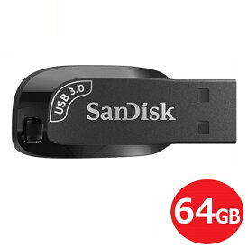 ＼楽天カードポイント5倍！6/5／サンディスク USB3.1フラッシュメモリ 64GB Gen1 UltraShift 100MB/s SDCZ410-064G-G46 USBメモリ SanDisk 海外リテール メール便送料無料
