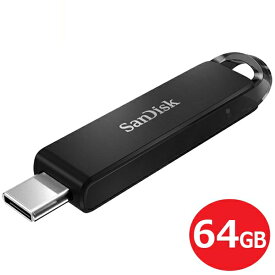 ＼楽天カードポイント5倍！6/5／サンディスク USB3.1フラッシュメモリ 64GB Gen1 Type-Cコネクタ Ultra 150MB/s SDCZ460-064G-G46 スライド式 USBメモリ SanDisk 海外リテール メール便送料無料