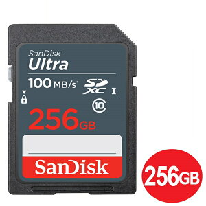 TfBXN SDXCJ[h 256GB ULTRA Class10 UHS-1 100MB/s SDSDUNR-256G-GN3IN SDJ[h SanDisk COe[ y[֑z