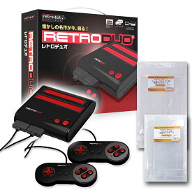＼楽天カードポイント5倍！12/10／ 【限定セット】JNNEX レトロデュオ スーパーファミコン＋ファミコン互換機 SFC・FC用コレクションケース付 RETRODUO 【送料無料】 【最強翌日配送】