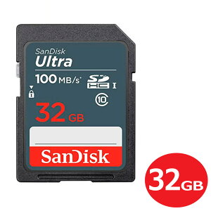 TfBXN SDHCJ[h 32GB ULTRA Class10 UHS-1 100MB/s SDSDUNR-032G-GN3IN SDJ[h SanDisk COe[ y[֑z