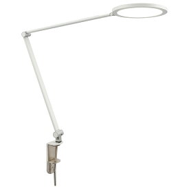クランプ式 LEDアームライト 調光・調光 ホワイト OHM 06-1947 AS-LDC6K-W 送料無料