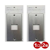 スイッチカバー 1口用 ステンレス スイッチプレート 2個 コンセントカバー 壁用プレート おしゃれ カバー…