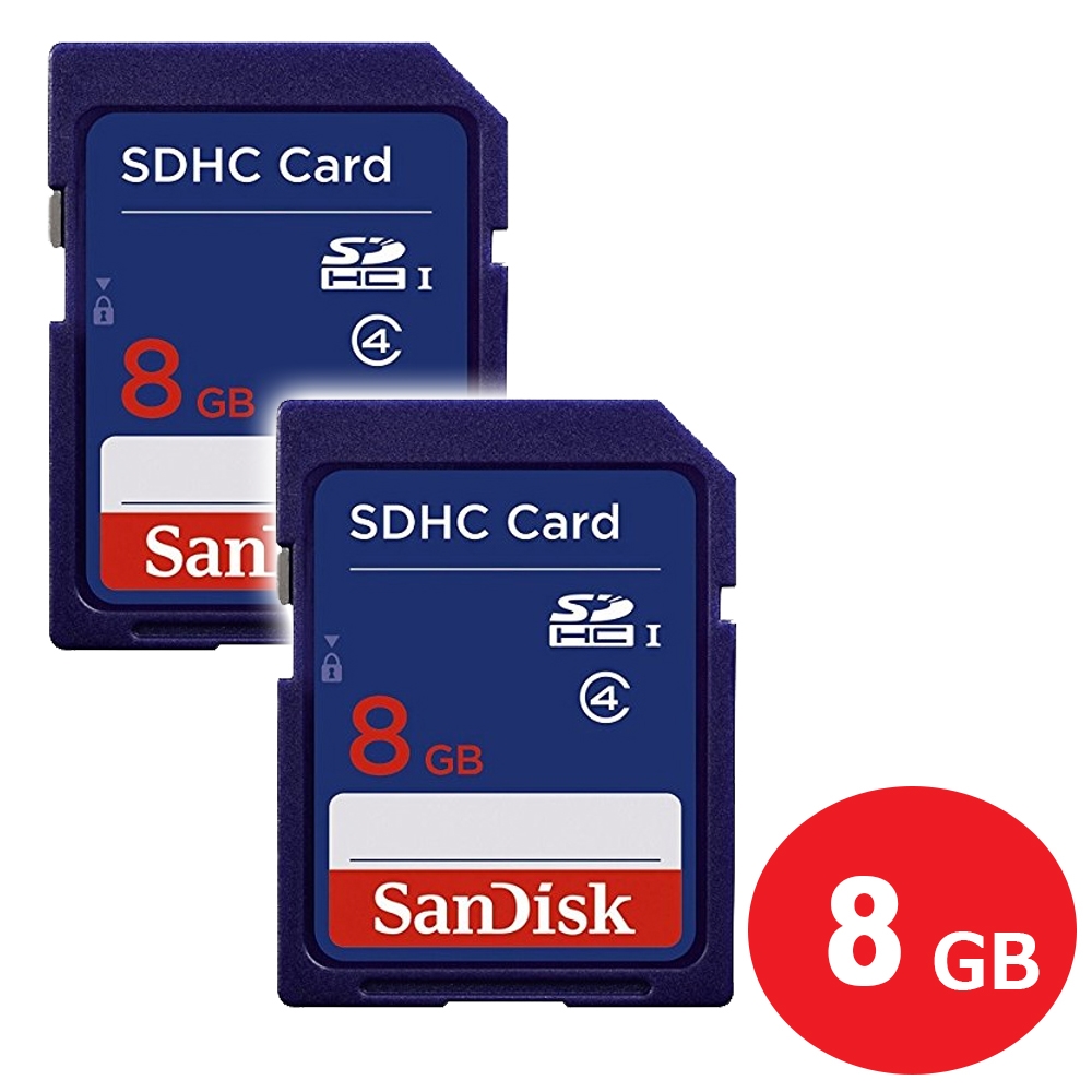 SanDisk 8 GB Class 2 SDHC Flash Memory Card SDSDB-008G-A14F 