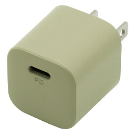 インプリンク PD対応 USB充電器 20W Type-C×1 ベージュ USBアダプター USB-AC充電器 PSE認証 IMAC1CPD20SBE メール便送料無料
