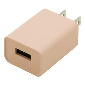 インプリンク コンパクトUSB充電器 1ポート 1A ピンク USBアダプター USB-AC充電器 PSE認証 IMAC1UA1PK メール便送料無料