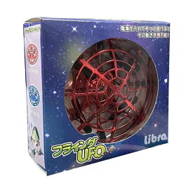 ＼楽天カードポイント5倍！4/25／Libra フライングUFO レッド 5センサー USB充電 トイドローン ミニドローン フライングボール LBR-TYUFORD 送料無料