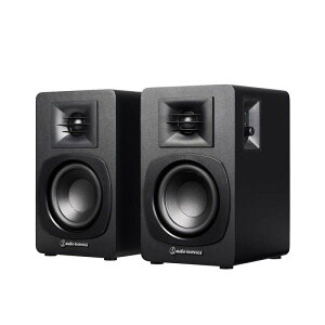 �I�[�f�B�I�e�N�j�J ���C�����X �X�s�[�J�[ Bluetooth �p���[�h�u�b�N�V�F���t�X�s�[�J�[ 30W �u���b�N PC ���R�[�h �X�}�z �^�u���b�g RCA �L���Ή� ���{���[�J�[�� AT-SP3X �y���������z