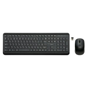 ナカバヤシ 2.4GHz ワイヤレスキーボード+マウスセット ブラック MK-04BK 【送料無料】