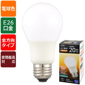 LED�d�� E26 20�`���� �d���F OHM 06-5451 LDA2L-GAG59 �y���������z