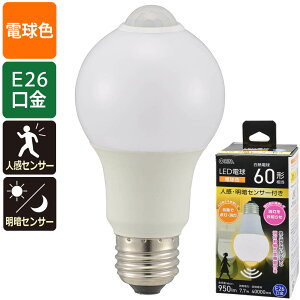 LEDd E26 60` lÃZT[t dF OHM 06-4787 LDA8L-GR52 yz