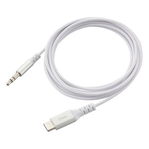 AudioComm ϋv USB-I[fBIϊP[u 1.8m zCg Type-C/3.5mm OHM 01-7315 SMT-L18SP-W y[֑z