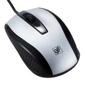 快適スムーズ 光学式マウス Mサイズ シルバー OHM 01-3556 PC-SMO2-S 有線 USBマウス パソコン用 送料無料