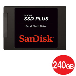 TfBXN SSDvX 240GB 2.5C` SATAڑ ^SSD SDSSDA-240G-G26 SATA3 6Gb/s SSD PLUS SanDisk COe[ y[֑z