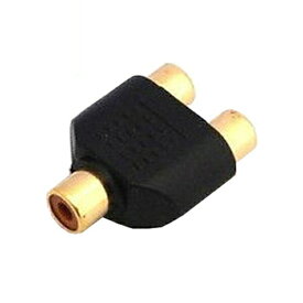 変換アダプター 2分配 RCAケーブル 2分配 RCA（メス）×1 - RCA（メス）×2 ビデオケーブル 2分配 変換プラグ コネクトケーブル 3Aカンパニー VAD-JVSP2 【メール便送料無料】