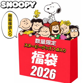 スヌーピー グッズ 初売り 福袋 セール 2026 キッズ レディース メンズ ラッキーバッグ 7点入り 5800円 雑貨 キャラクター プレゼント ハッピーバッグ スヌーピー女子 2026福袋 冬 ギフト 粗品 プレゼント交換 余興 イベント 景品 オススメ 女の子 女性 子供 まとめ売り 2025