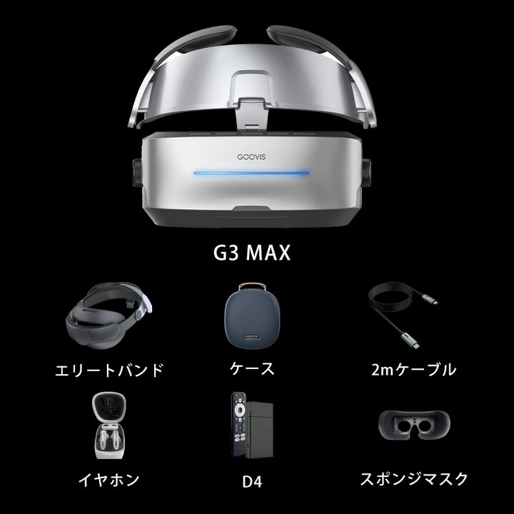 楽天市場】GOOVIS G3 Max オールインセットAll in set (G3本体＋D4＋ 
