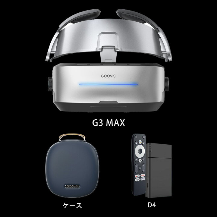 楽天市場】GOOVIS G3 Max プレミアムセット(G3本体＋D4＋専用ケース 