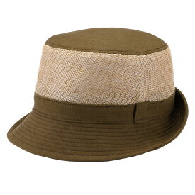 【父の日】ORIHARA STYLE 尾州からみ織り麻・風が通るアルペンハット (メンズ 帽子 ハット たためる帽子 ゴルフ 紳士 父の日 プレゼント ギフト) RA-OR-H024【送料無料】