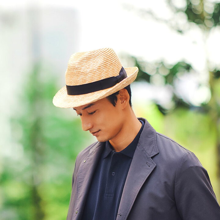 楽天市場】田中帽子店 Dino ディーノ 麦わら 太麦ボルサリーノ型ハット 