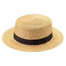 麦わら帽子 メンズ 58.5cm 61cm カンカン帽 黒 リボン [ 田中帽子店 ] uk-h047 Marin/h（マラン・オム）紳士用カンカン帽子 メンズ 麦わら帽子 ストローハット カンカン帽 大きいサイズ 日本製 ／7-8mm 麦わら 紳士用 (黒リボン) 【メール便不可】【送料無料】
