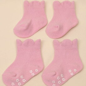 【6/4 20時- 50％OFF＆クーポン】】 靴下 ベビー かわいい ピンク セール お得商品 貝のようなふちどり　スカラップ 立体靴下