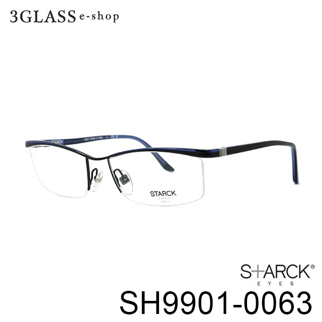 STARCK EYES （スタルクアイズ) SH9901-0063カラー 0063(ブルー/ブラック) 56mm メガネ 眼鏡 サングラスstarck  eyes sh9901-0063【店頭受取対応商品】 | ３Ｇｌａｓｓ・ｅ−ｓｈｏｐ