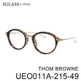 THOM BROWNE トム・ブラウン UEO011A-215-49(バラフ/ゴールド) 410(ネイビーマット/ゴールド) 415(ネイビー/シルバー) 49mm メンズ レディース 大人 ビジネス フォーマル カジュアル おしゃれ かっこいいトム・ブラウン【店頭受取対応商品】