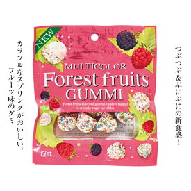 送料無料／まとめ買い（24袋）【エイム カラフル フォレストフルーツグミ 50g 24袋入】つぶつぶ食感×ぷにぷにグミ ブラックベリーやラズベリーなどの森の果実を組み合わせたフォレストフルーツ味 スペイン ハロウィン クリスマス SNS ASMR モッパン TikTok
