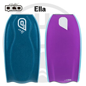 2026QCDボディボード Ella ライディングにコントロール性が欲しい方におすすめ！少し広めにアウトラインを設計し、日本の小さい波やパワーのない波あらゆるコンディションでコントロール最高のスピード性を発揮、癖なく乗れるアウトラインに