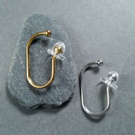 NEW オールステンレス 20mm オリジナル プチ イヤーカフ 2個販売 イヤーフック ゴールド シルバー シンプ…
