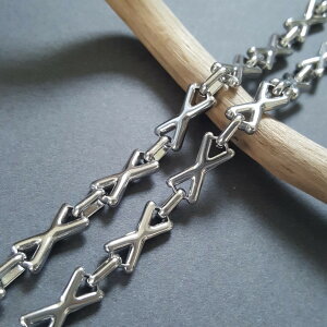 I[ XeX 50cm̔ 7mm X NX fUC `F[ Vo[ bL Vv T[WJXeX  lbNXf uXbg SUS304 ANZT[p[c nhC