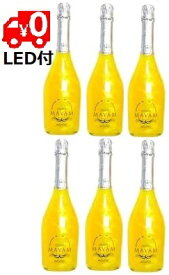 【送料無料 6本セット】光る！LED付 マバム スパークリング モヒート モヒートフレーバー 7度 750ml 1ケース【甘味果実酒】