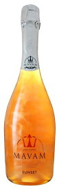 【光る！ LED付】マバム スパークリング サンセット オレンジフレーバー 7度 750ml【甘味果実酒】