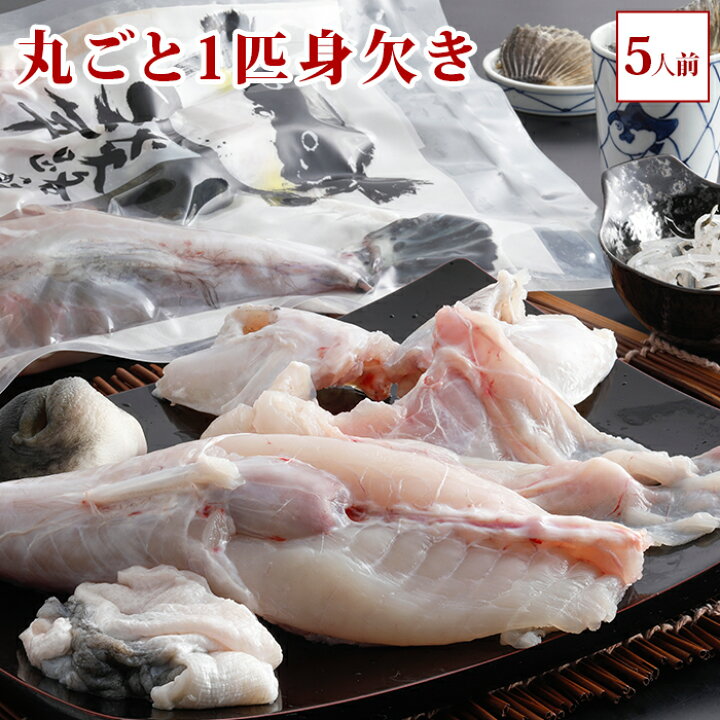 楽天市場 ３年とらふぐ ふぐ鍋 丸ごと1匹身欠き 元魚1 3kg 大きくなりました 鍋5人前 淡路島３年とらふぐ 若男水産 淡路島 ３年とらふぐ若男水産