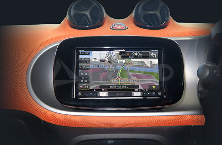 楽天市場】SM-02MBK-CAN 2015y~ SMART / スマート7インチ2DINナビ取付  