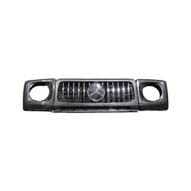 ベンツ Gクラス W463A G63スタイルパナメリカーナグリル+ヘッドライトカバー 未塗装品