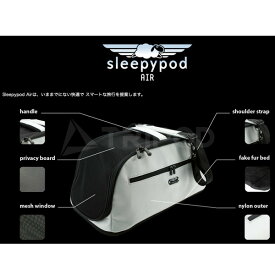 Sleepypod Airは海外において飛行機に持ち運びができるように考えられています