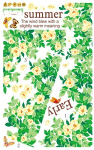 �E�H�[���X�e�b�J�[ Early summer �ǎ� �V�[�� ����OK �͂����� �������� DIY �͗l�ւ� �C���e���A �K�N �΂� �o�� ���[�Y rose �� ���X �o�^�t���C ���傤���� ���[�Y�K�[�f�� ���� �T�}�[ ��������