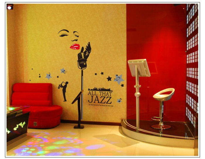 楽天市場 ウォールステッカー All That Jazz 美しいジャズシンガーが歌うモダンでカッコいい お部屋に変身 両面タイプなので 窓ガラスに貼ると外からも楽しめます 激安アウトレット 正規品同等品質 本革バッグとビジネスリュック3qee
