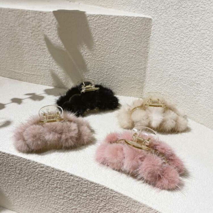 楽天市場】クリップ ファー バンスクリップ ヘアクリップ レディース 