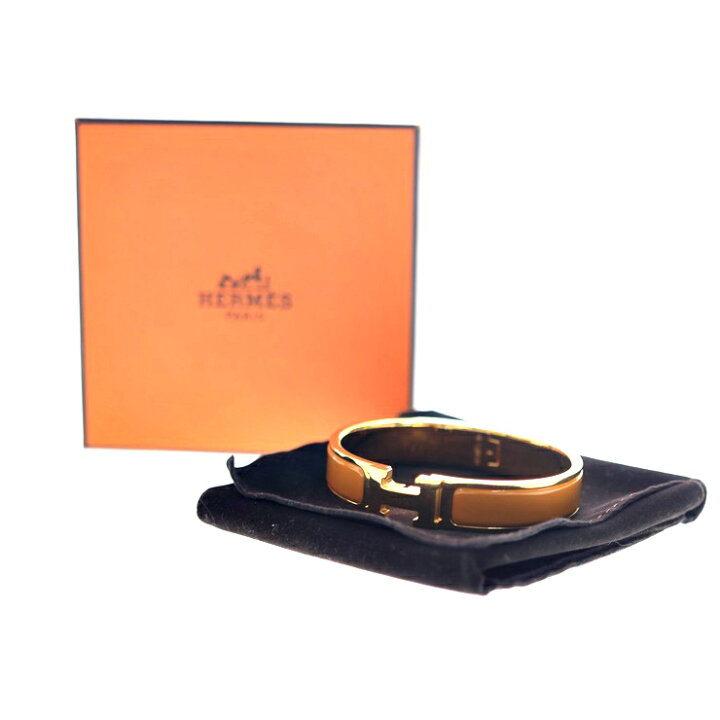 楽天市場】美品 HERMES エルメス クリッククラックPM バングル 