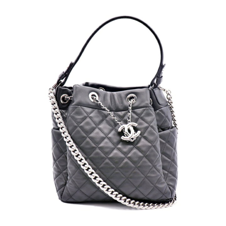 楽天市場】超美品 CHANEL シャネル マトラッセ A91273 巾着ショルダー  